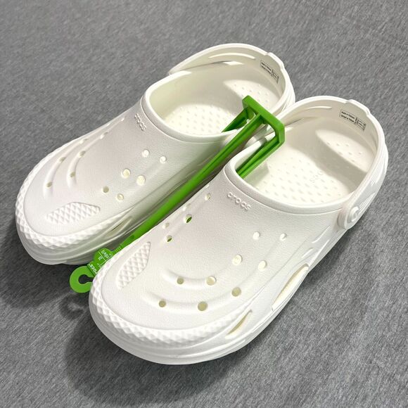 Crocs Unisex Off Grid Clog - White M 10 W 12 Streetwear Comfort Shoes